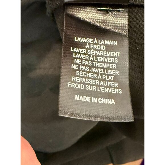 Self Portrait Bell Sleeve Ponte Lace Trim Shift Dress black - Size 2 - Picture 8 of 11